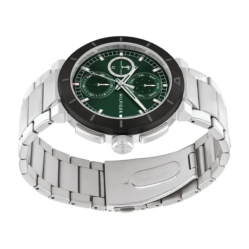 Tommy Hilfiger Multifunction Green Dial Men’s Watch- 1792117